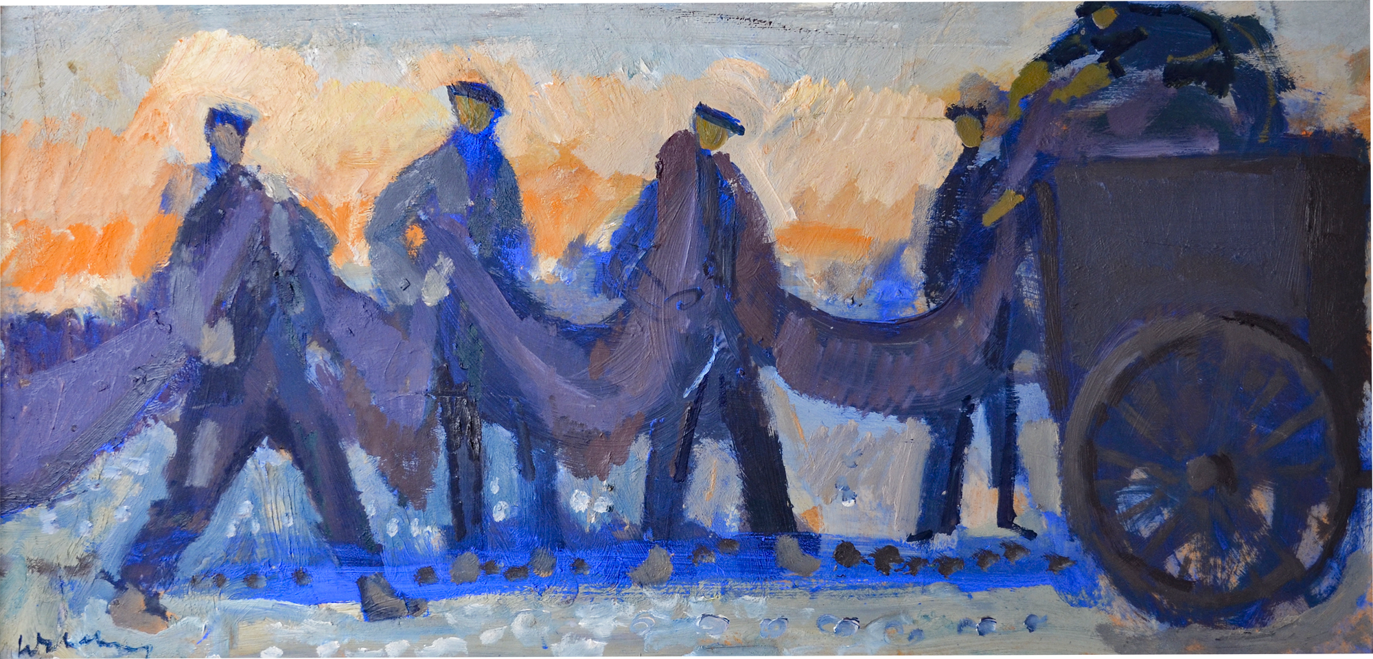 Workers at Dusk